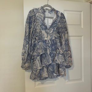 Fate paisley blue dress